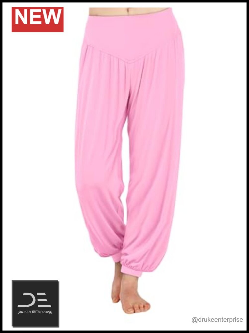 Women's Harem Pants Yoga Joggers High Rise Soft Rayon Lounge Pants